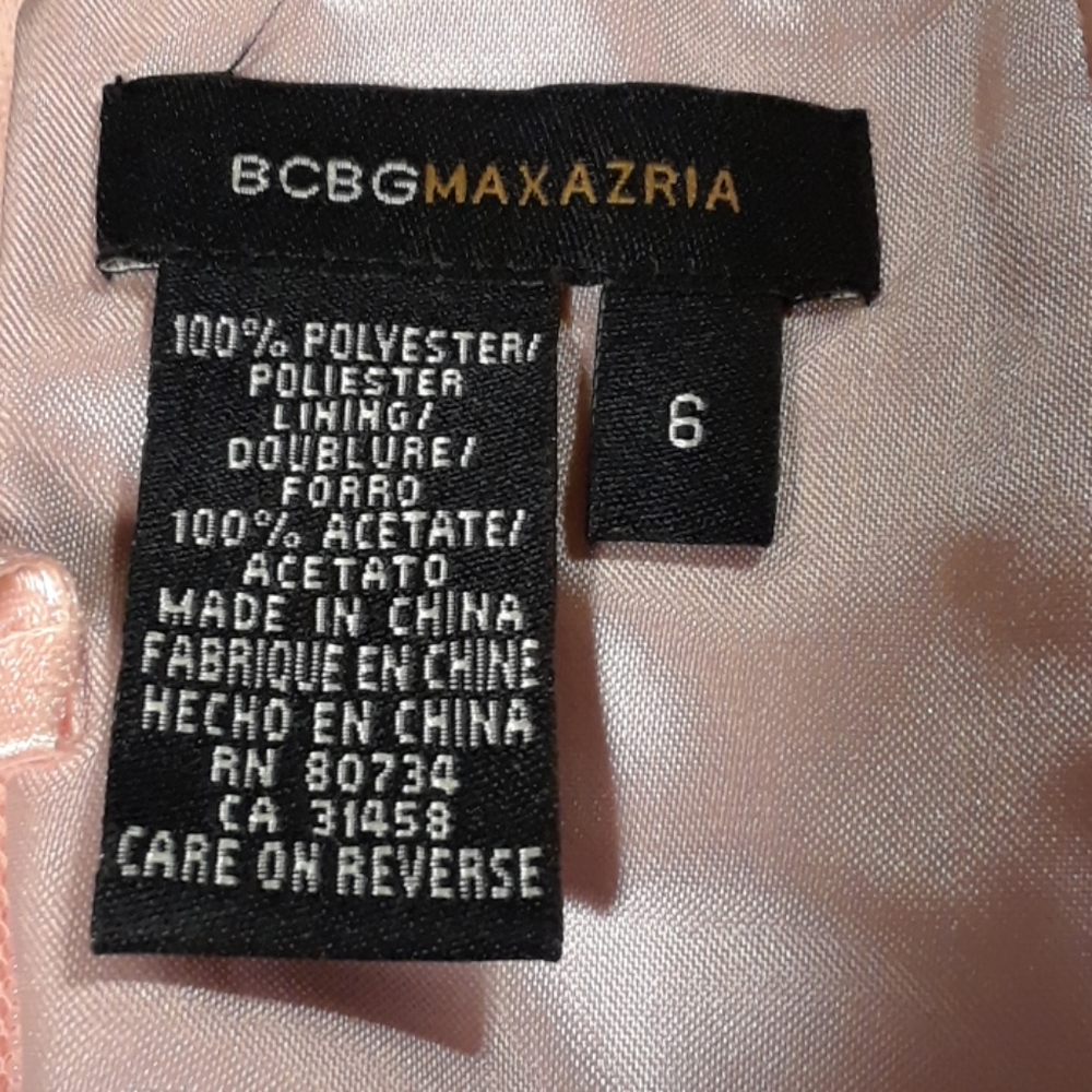 BCBGMAXAZRIA party or prom dress pink retro - Picture 5 of 8